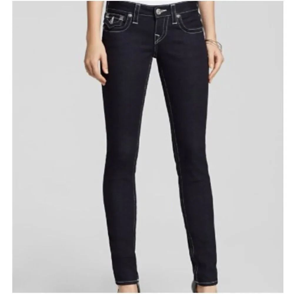 ✨True Religion Legging Sz 25 Black Jeans in Super Toxcont✨